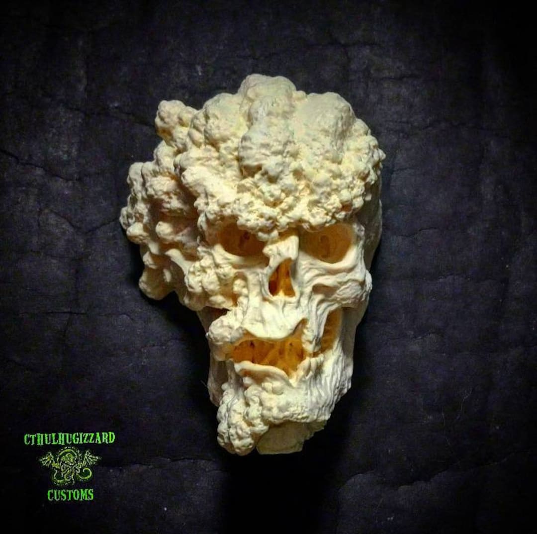 Joseph Merrick the Elephant Man Skull Skull unpainted resin relief