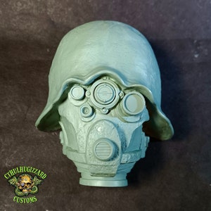 Bot Trooper Head relief 1/4  scale unpainted resin casting 3.5 inches tall