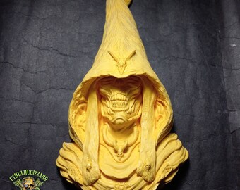 Necromancer Malafactum High Priest of the Lost City of  Sud Amon 1/4 scale relief unpainted resin casting.