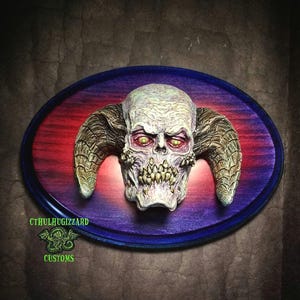 Beelzebub head painted relief Wall plaque 1/4 scale