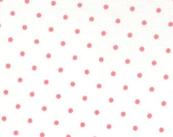 Pink and White Polka Dot Material Pink Swiss Dot Fabric Michael Miller Pink Pin Dot Fabric