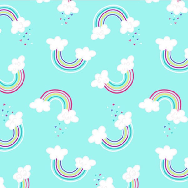 Unicorn Magic ~ Magical Rainbow Fabric by Kanvas Studio, Quilt Fabric, Cloud Fabric, Cotton Fabric