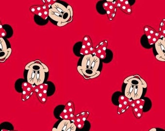 Minnie Traditional 65624 Minnie Dots Black 100/% Cotton Fabric by the Yard