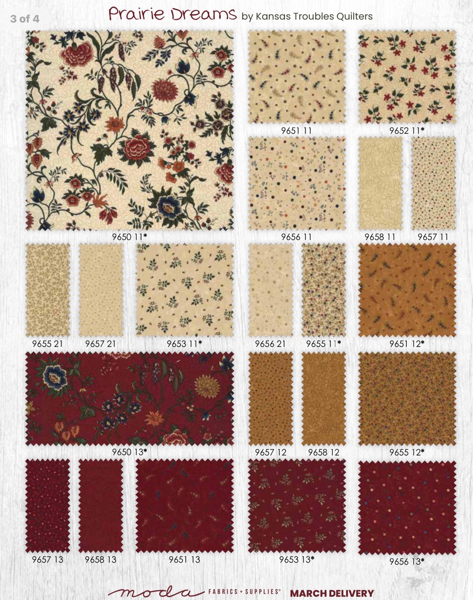 Prairie Dreams Charm Pack Moda Fabrics 9650PP Precut Etsy