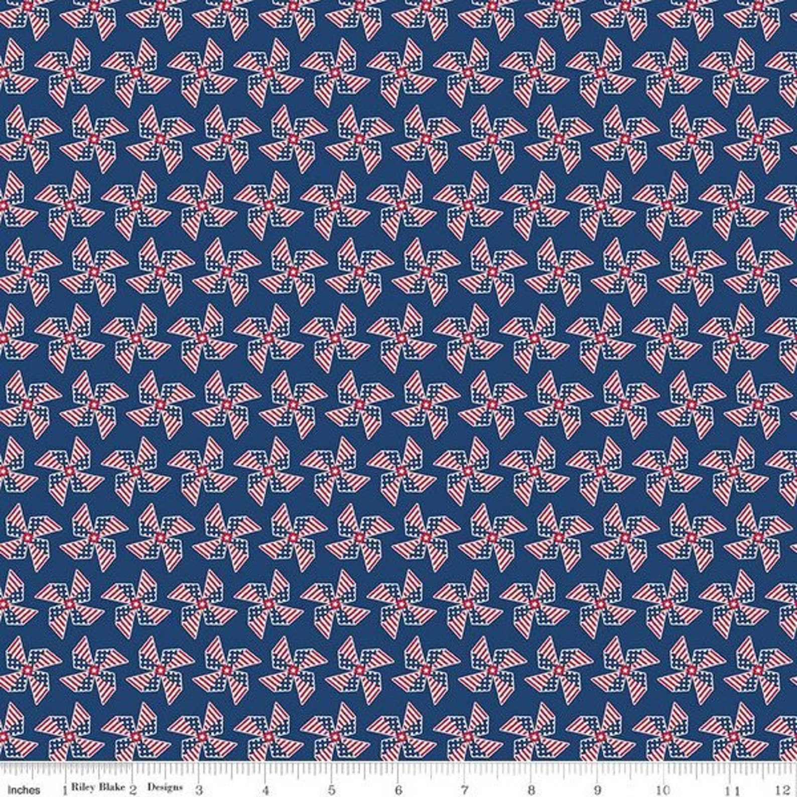 Land of Liberty Fabric Riley Blake C10565NAVY Quilt Etsy UK