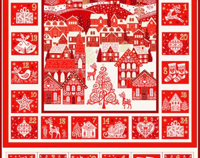 Scandi 2022 Advent Calendar Panel by Andover/makower, TP22631