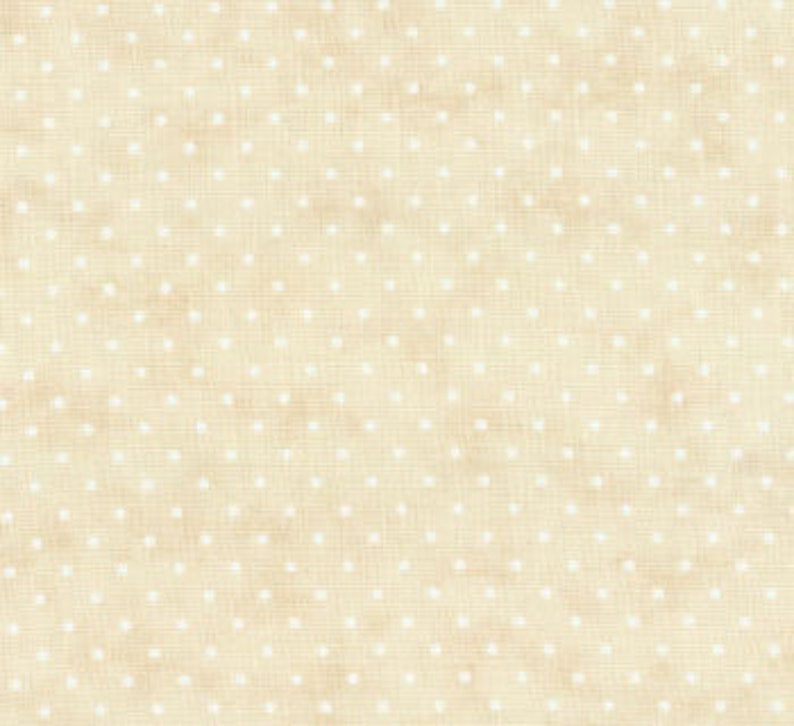 Essential Dots Quilt Fabric 8654 11 Blender Fabric Moda Fabrics Dot Fabric Neutral Dots Fabric Eggshell With White Microdots