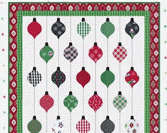 Ornamental Pattern and Template, Prairie Grass Patterns, Christmas Pattern, Moda Quilt Pattern, PGP 18, PGP 1010A, Ornaments Quilt Pattern