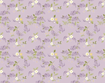 Adel in Spring ~ Lilacs Lilac Fabric for Riley Blake, C11423-LILAC, Quilt Fabric, Floral Fabric, Cotton Quilt Fabric
