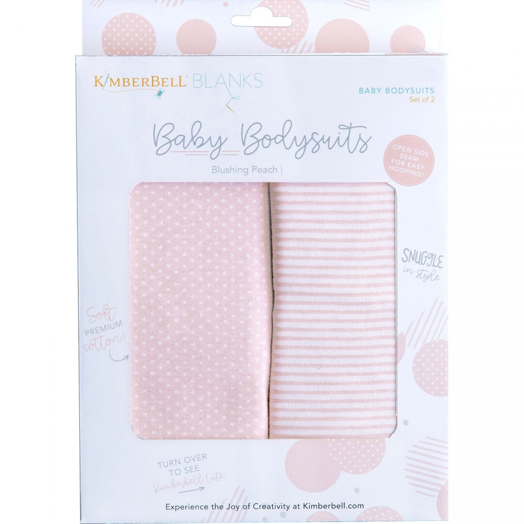 Lot De 2 Bodysuits Bébé Kimberbell Blanks - Taille 9-12 Mois, Couleur Blushing Peach