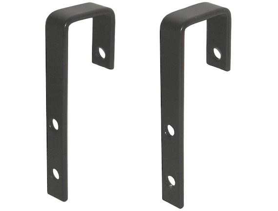Set of 2 1//2 Width x 3 1//2 Length Large 1-1//2 Inside Black Bunk Bed Ladder Hooks