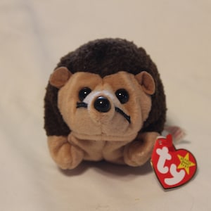 Vintage Ty Prickles Hedgehog Beanie Baby - Retired 1999, Misspelled Tag