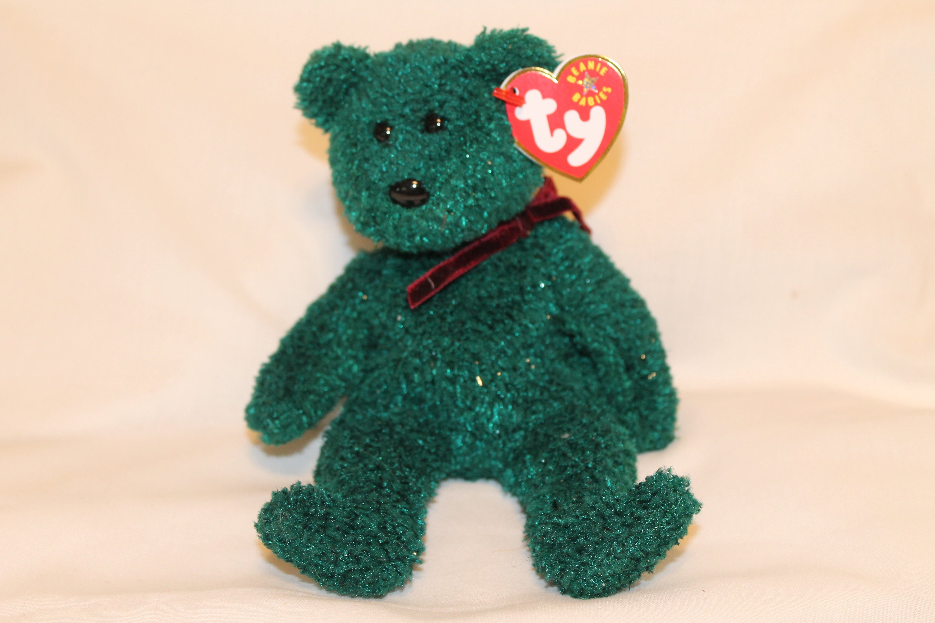 Vintage Ty 2001 Holiday Teddy Beanie Baby - Mint Tags - Etsy
