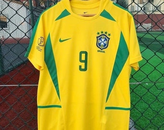 Brasilien Ronaldo 9 WM 2002 Retro-Fußballtrikot