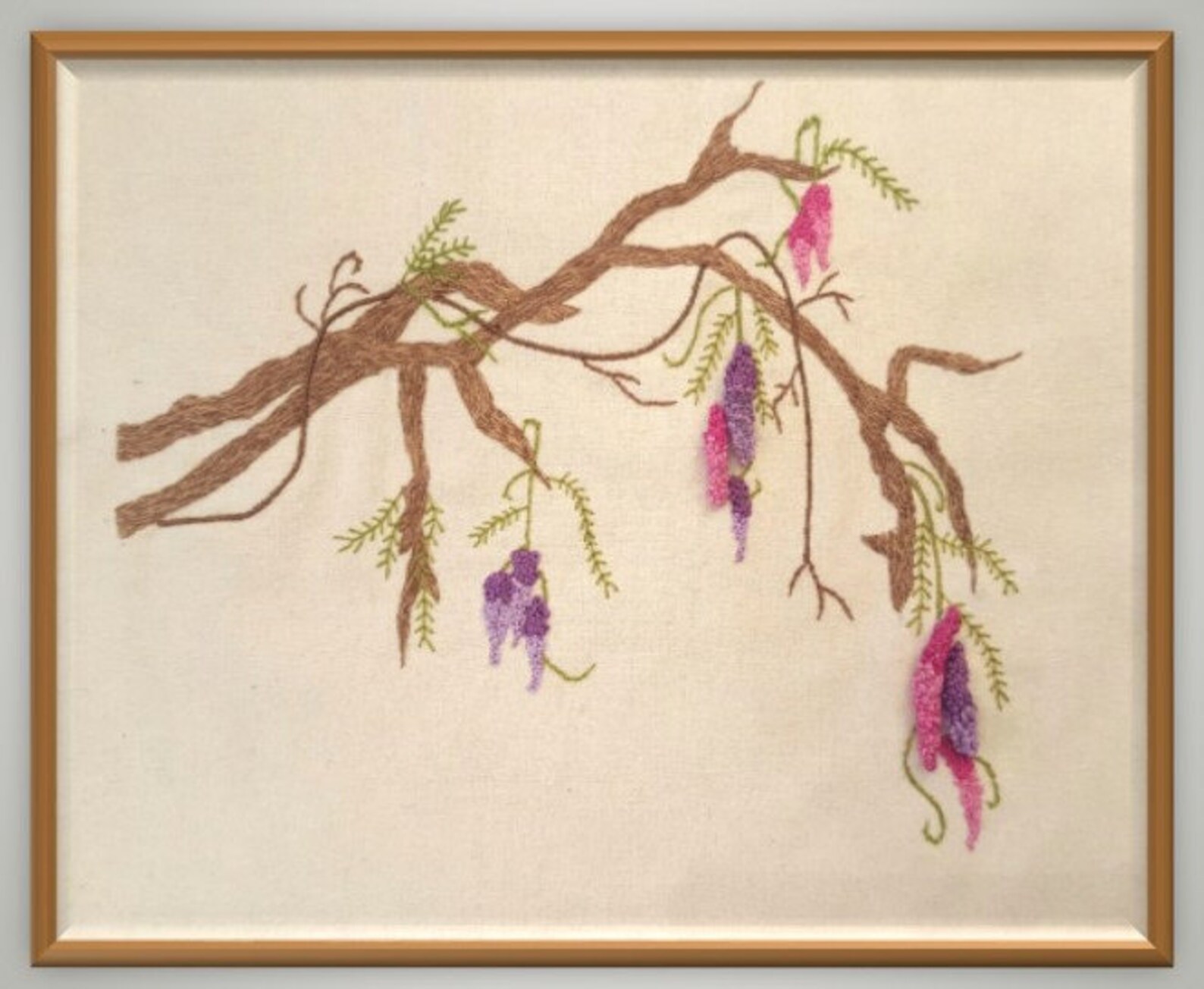 Wisteria Stumpwork & Embroidery Kit Etsy UK