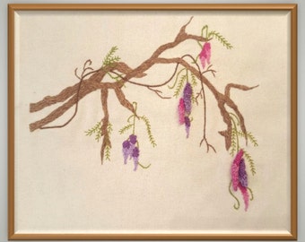 Wisteria Stumpwork & Embroidery Kit