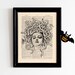 Medusa, Medusa Head, Mythical Creature, Greek Mythology, Medusa Wall Art, Medusa Dictionary, Dictionary Art Decor, Home Decor, Art Gift 038 