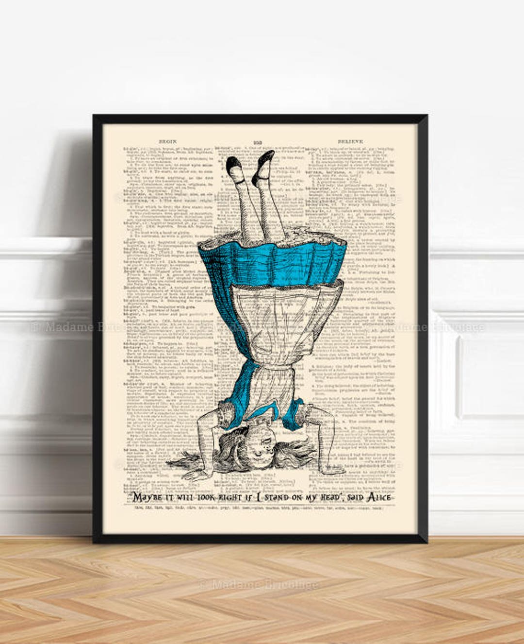 Alice in Wonderland Prints - 11x14 Unframed Wall Art Print Poster - Perfect  Alice in Wonderland Gifts and Decorations (Hatter Engaging in Rhetoric)