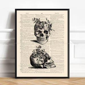 Game Over Skull - Funny Geek Skeleton Gift, Fine Art Print