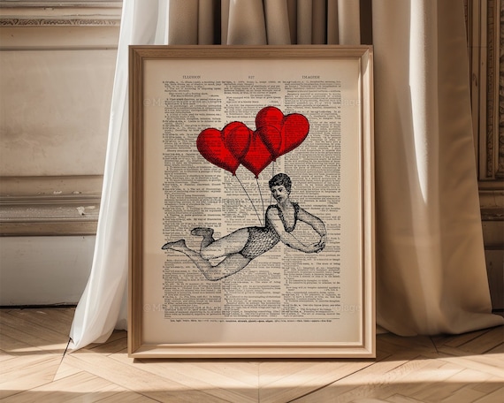 Love Acrobat, Boyfriend Print Gift, Love Circus, Mother Xmas Gift, 9th Anniversary Gift, My Valentine Gift, Her 18th Birthday, Teen Girl 362