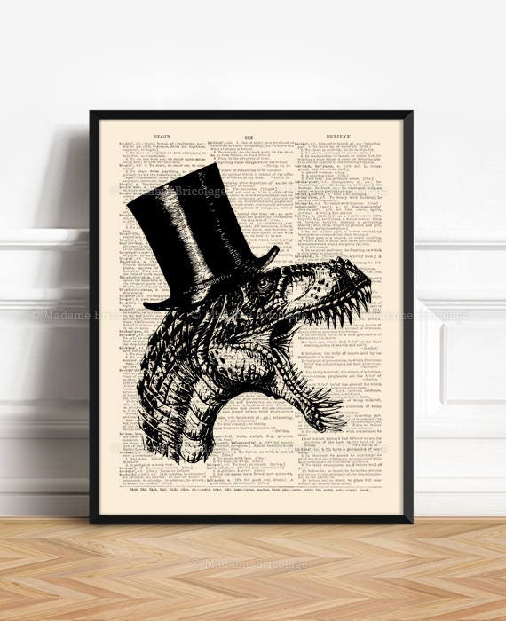 Dinosaur Art Poster, Dinosaur Room Decor, Gifts For Girlfriend, Him Gift Poster, Geeky Groomsmen Gift, Geekery Dinosaur, Gifts For Dad  001