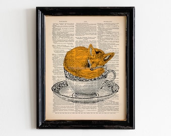 Octopussy, Octocat, Octopus Cat Hybrid Animal Weird Art Print