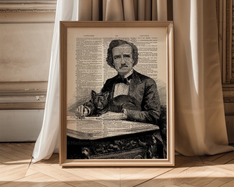 Edgar Allan Poe Art, Edgar Allan Poe Print, Edgar Allan Poe Wall Art ...