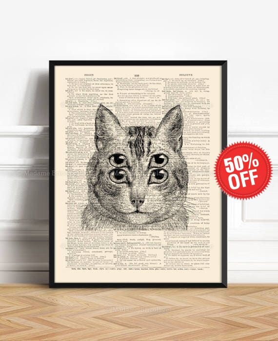 Drole De Chat Cadeaux Pour Amoureux Des Chats Cadeau Pour Les Etsy France Drole De Chat Cadeaux Pour Amoureux Des Chats Cadeau Pour Les Etsy France