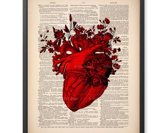 Medical Student Gift, Medical Gifts for Medical Students Gift for Doctor Gift Medical Student Graduation Gift Anatomy Heart Print Poster 056