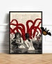 Octopus Tentacle Art, Octopus Bathroom Art, Giant Squid Attack, Bathroom Wall Decor, Funny Groomsmen Gift, Octopus Geek, Horror Wall Art 510 