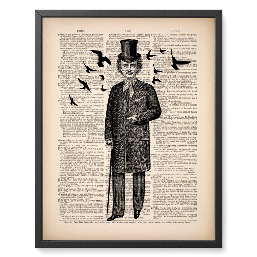 Mystery Wall Art Poe Art Print Edgar Poe Print Art Edgar - Etsy