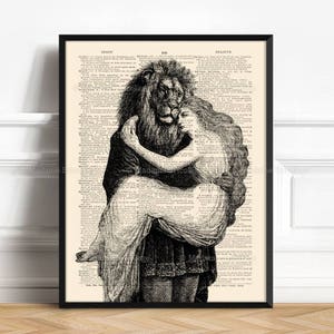 Beauty Beast Poster, Book Lover Gift, Beauty Beast Decor, Beauty And The Beast, Wedding Gift, Gift Woman Print Girl Poster Gift Literary 503