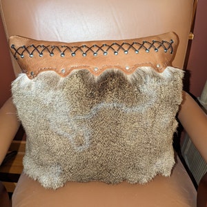 Deer fur pillow hotsell