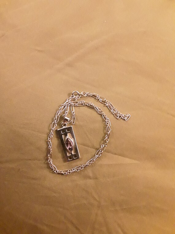 Ciondolo E Collana In Argento 925 Ispirato A Charles Rennie Mackintosh - Alexander Castle - 45,7 Cm - 4