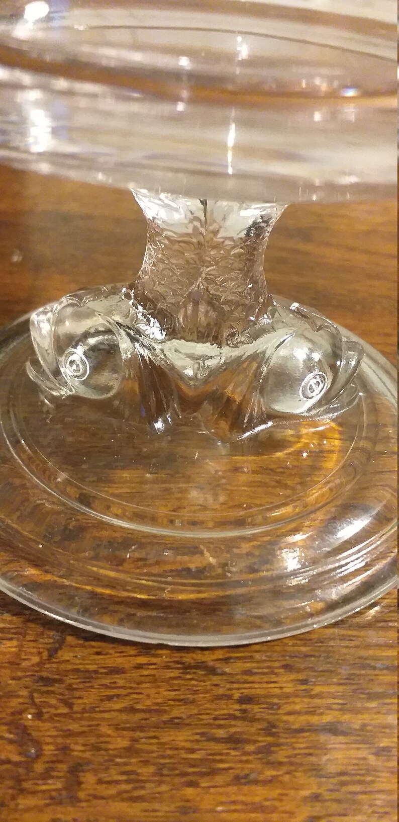 Antique Compote / Comport Pressed Glass Pedestal Dish Twin Etsy