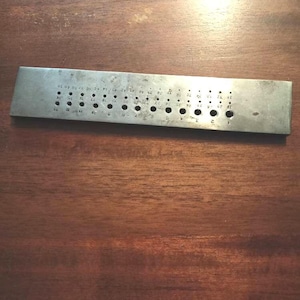 Vintage Picard Jewellery Makers Drawplate 1 - 50.