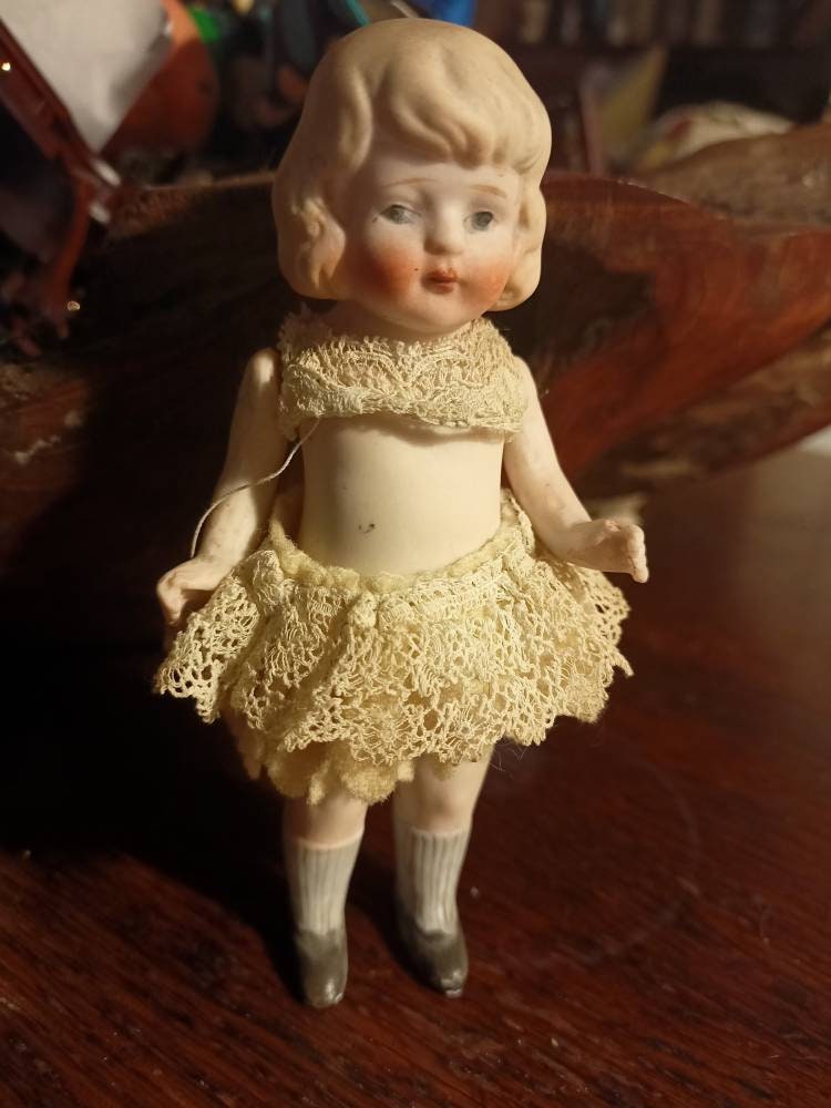 Antique 4 NIPPON Baby Bud All Bisque Doll