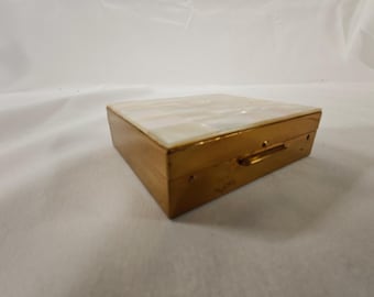 Lovely mid century powder and lipstick compact