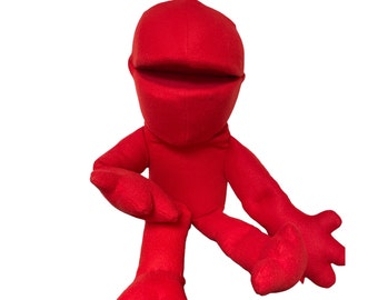 Blank Red Full Body Hand Puppet