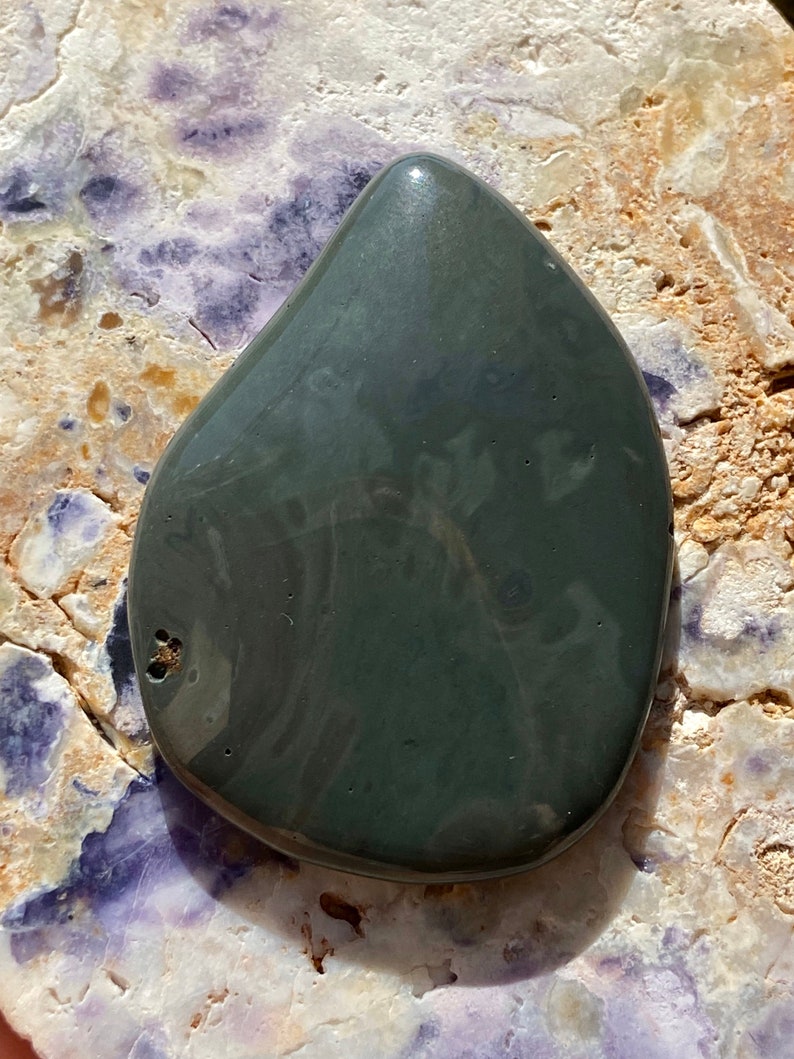 Green Obsidian Freeform Cabochon
