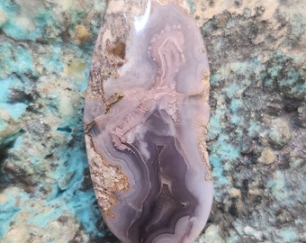 Low dome cabochon, Purple Passion Agate, 539