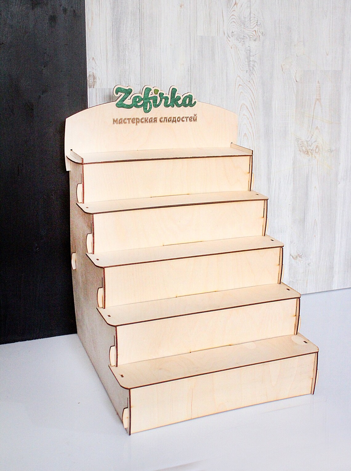 Plywood Wooden assemble Display Stand With Brand Name Etsy