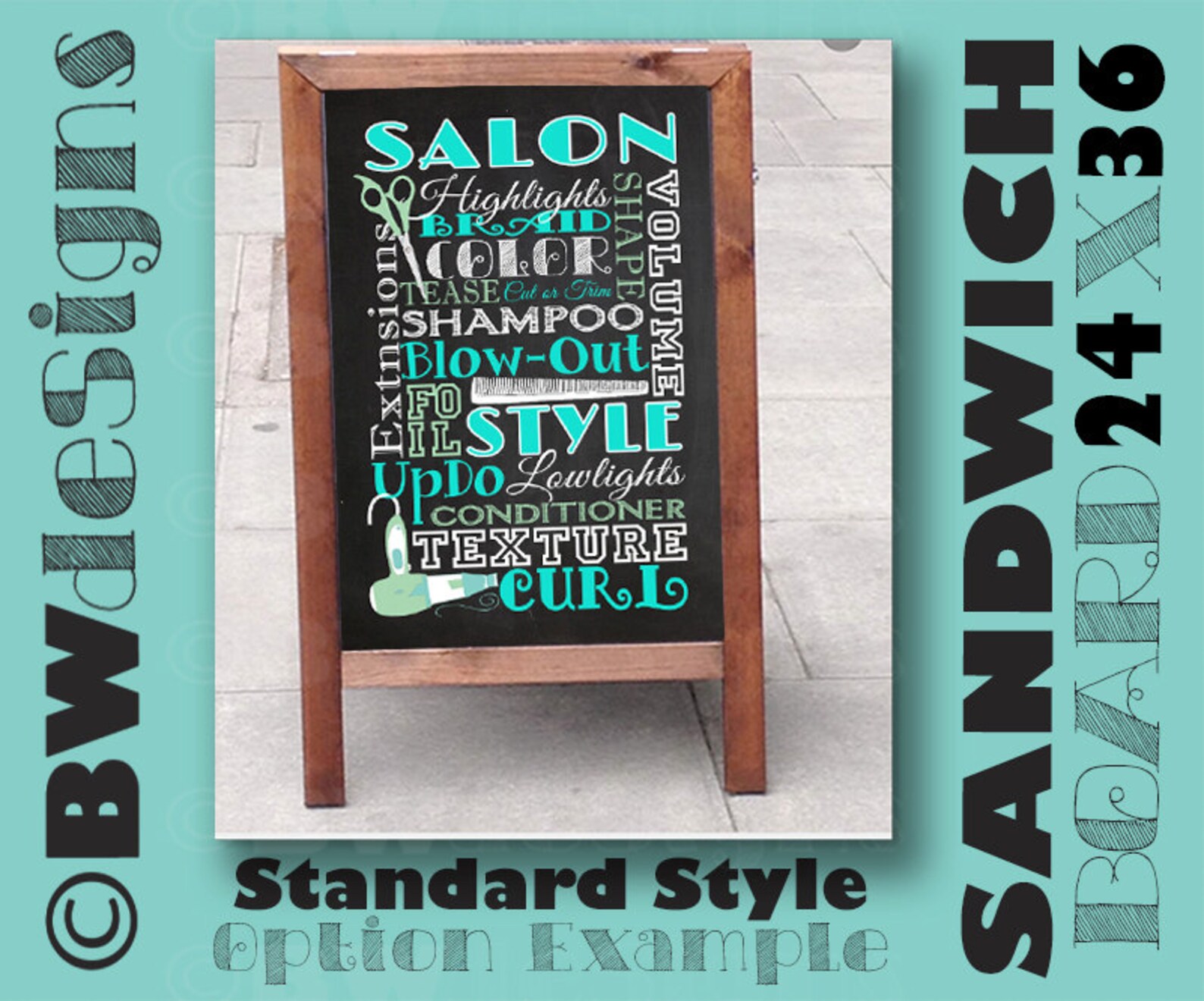 Sidewalk Board Sign 24x36 STANDARD Sign Design Sidewalk Sale Etsy