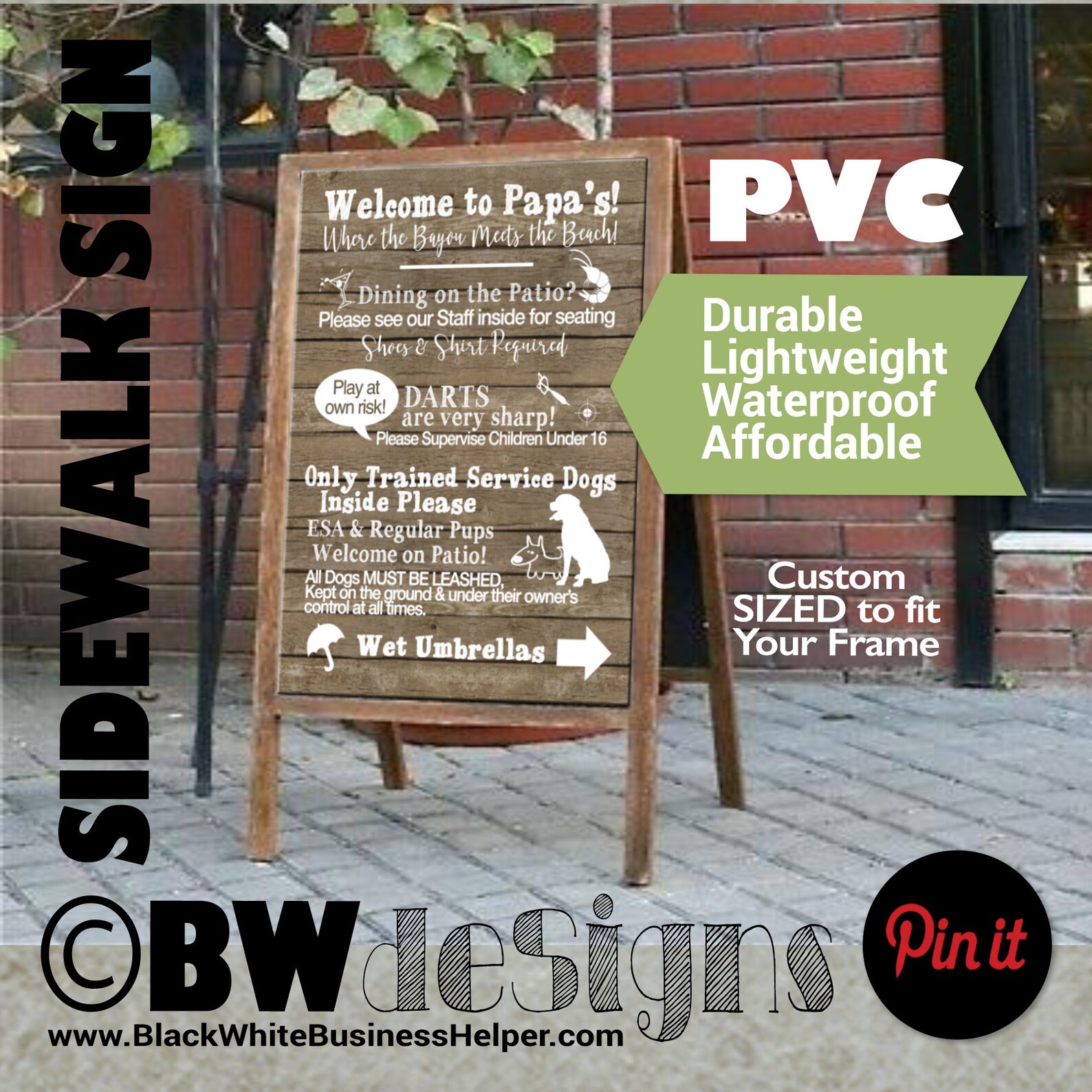 Sidewalk Board Sign 24x36 STANDARD Sign Design Sidewalk Sale Etsy