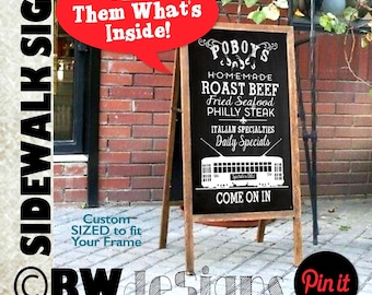 Custom Sidewalk Cafe Board Sign | A-Frame Specialty Design