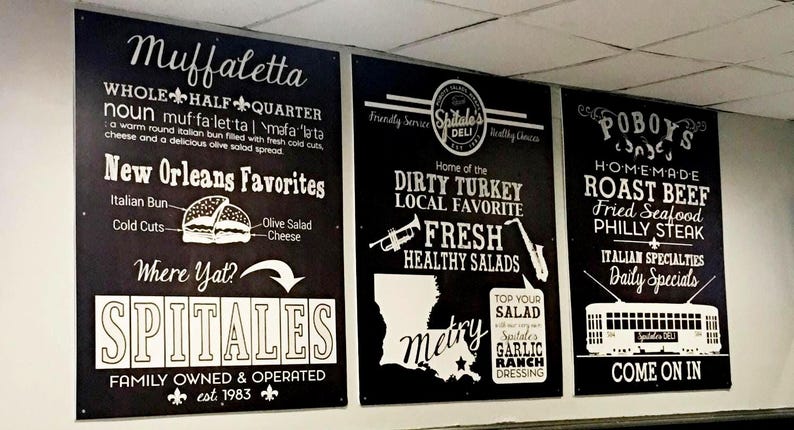 What Is Your Restaurant Famous For? Fully Custom Specialties 3pc Signage image 1