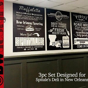 What Is Your Restaurant Famous For? Fully Custom Specialties 3pc Signage image 2