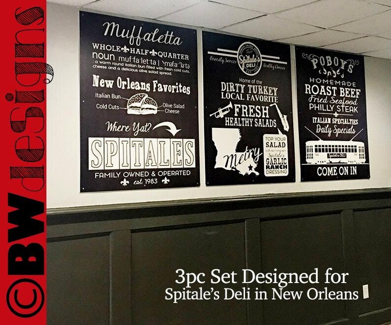 What Is Your Restaurant Famous For? Fully Custom Specialties 3pc Signage image 2