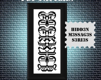 Eternity - Cross Stitch Pattern PDF - Hidden Message -  Inspirational Cross Stitch Stitch Design - KbK-172