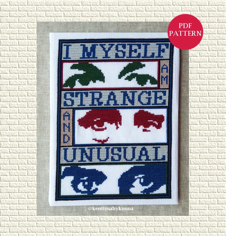 Strange and Unusual Cross Stitch Pattern PDF Lovecraft Etsy